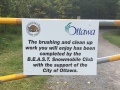 Trail head gate at Westridge Drive (Stittsville)