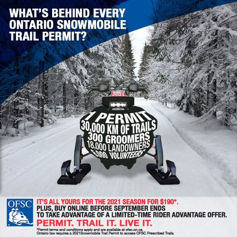 2021 Ontario Snowmobile Trail Permits now Available The BEAST